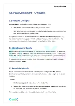 American Government - Civil Rights