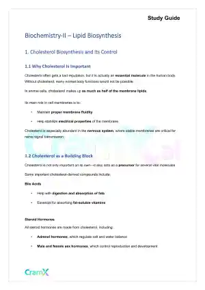 Biochemistry-II - Lipid Biosynthesis