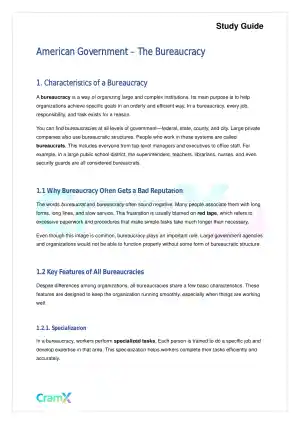 American Government - The Bureaucracy
