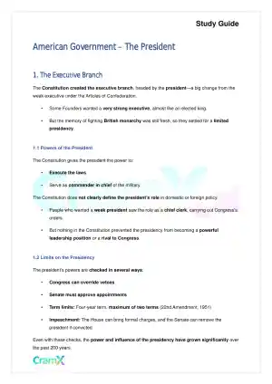 American Government - The President