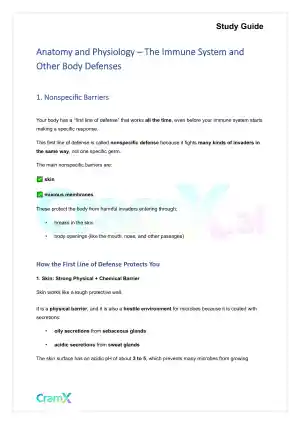 Anatomy and Physiology - The Immune System and Other Body Defenses