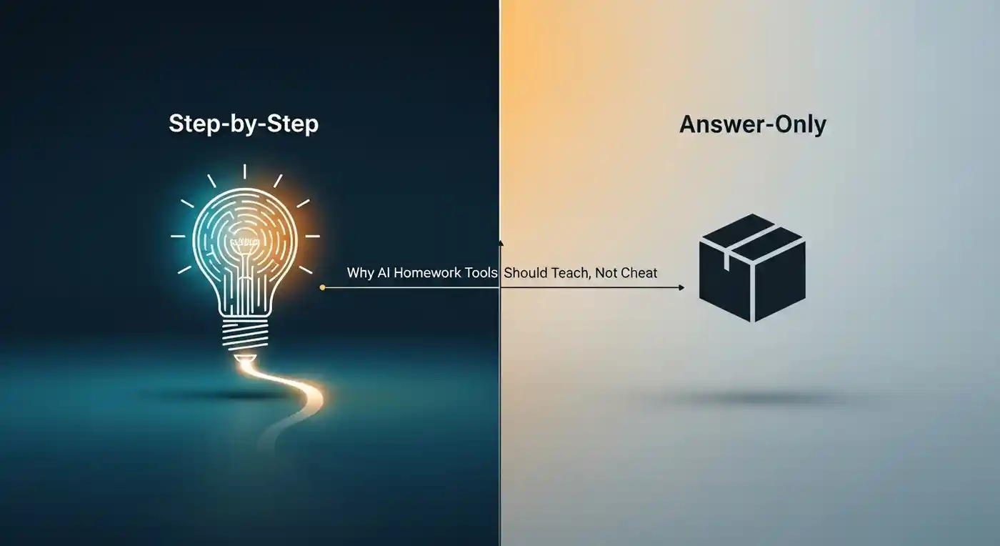 Step-by-Step vs. Answer-Only: Why AI Homework Tools Should Teach, Not Cheat