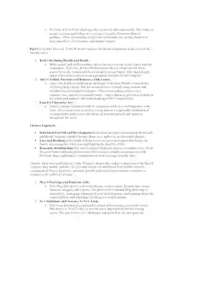 Little Women Summary