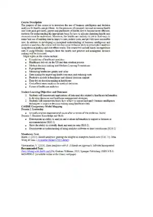 Healthcare Analytics