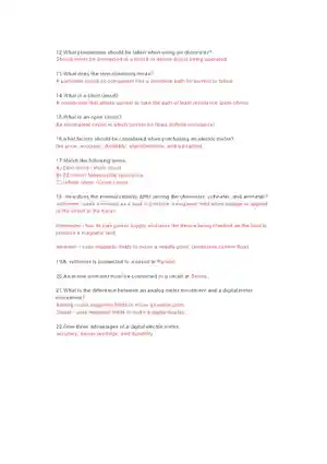 Common Electric Meters Used in the Industry