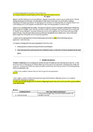 Understanding Limiting Factors and Carrying Capaci