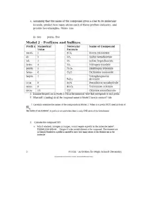 Naming Molecular Compounds