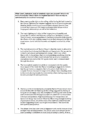 Analysis of Harrys House Album Cover