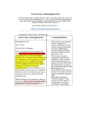 Understanding MLK's 'Letter From a Birmingham Jail