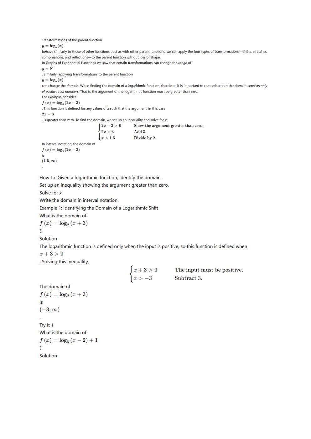 Graphs of Logarithmic Functions - Class Notes | Mathematics | CramX