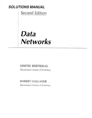 Solution Manual For Data Networks, 2nd Edition