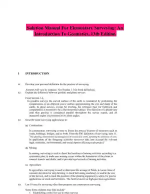 Solution Manual For Elementary Surveying: An Introduction To Geomatics, 13th Edition