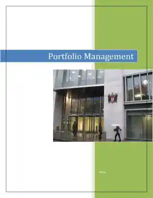 Portfolio Management