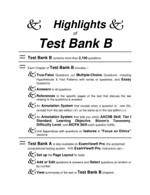 Test Bank For Business Law: Text And Cases, 13th Edition