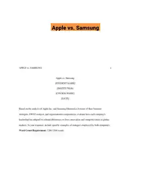 Apple vs. Samsung
