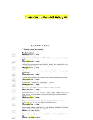 Financial Statement Analysis