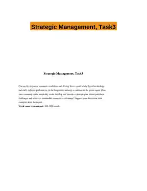 Strategic Management, Task3