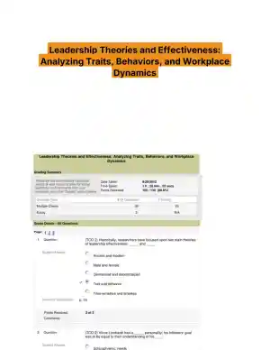 Leadership Theories and Effectiveness: Analyzing Traits, Behaviors, and Workplace Dynamics