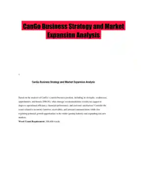CanGo Business Strategy and Market Expansion Analysis