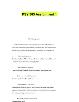 PSY 305 Assignment 1