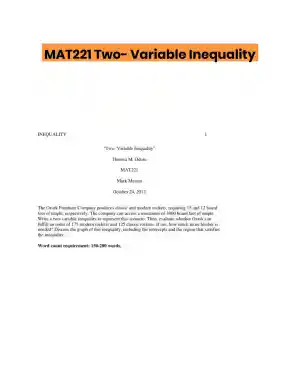 MAT221 Two- Variable Inequality