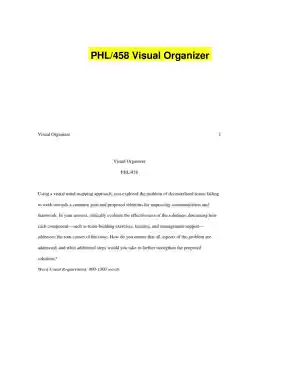 PHL/458 Visual Organizer