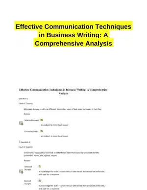 Effective Communication Techniques in Business Writing: A Comprehensive Analysis
