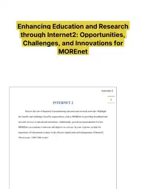 Enhancing Education and Research through Internet2: Opportunities, Challenges, and Innovations for MOREnet