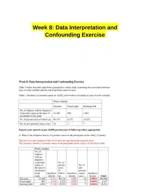 Week 8: Data Interpretation and Confounding Exercise