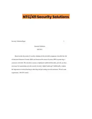 NTC/411 Security Solutions