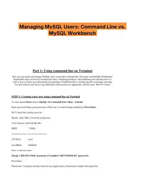 Managing MySQL Users: Command Line vs. MySQL Workbench