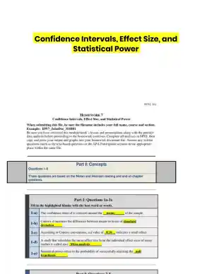 Confidence Intervals, Effect Size, and Statistical Power