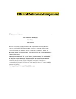 ERM and Database Management