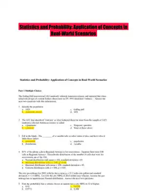 Statistics and Probability: Application of Concepts in Real-World Scenarios