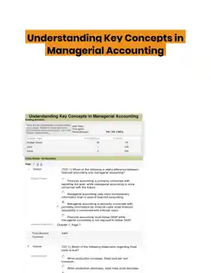 Understanding Key Concepts in Managerial Accounting
