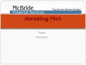 Marketing Pitch