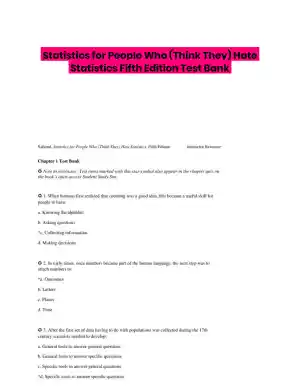 Statistics for People Who (Think They) Hate Statistics Fifth Edition Test Bank