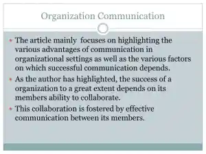 Organization Communication