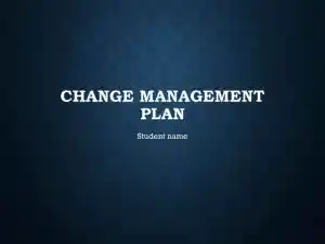 Change Management Plan