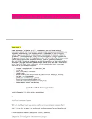 NRNP Case Study 2 Week 3 (1 Solved Case)
