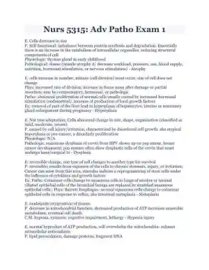 NURS5315 Pathophysiology Practice Exam With Answers (186 Solved Questions)