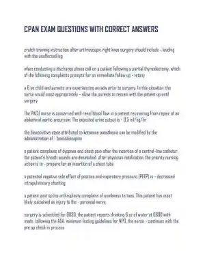 CPAN Pharmacology Practice Exam With Answers (159 Solved Questions)