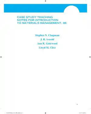 Revision Notes for Introduction to Materials Management, 8th Edition