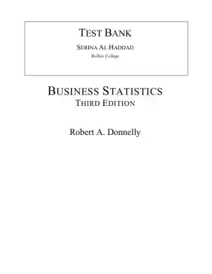 Test Bank for Business Statistics, 3rd Edition