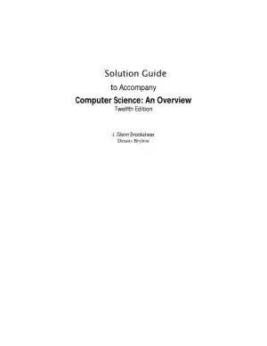 Solution Manual for Computer Science: An Overview, 13th Edition