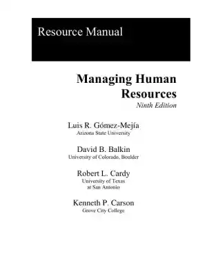 Solution Manual for Managing Human Resources, 9th Edition