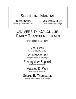 Solution Manual for University Calculus: Early Transcendentals  , 4th Edition