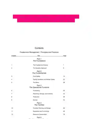 Foodservice Management: Principles And Practices, 12th Edition Test Bank