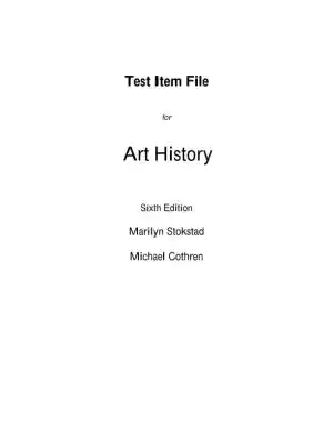Test Bank for Art History, 6th Edition