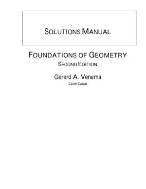 Solution Manual for Foundations of Geometry, 2nd Edition